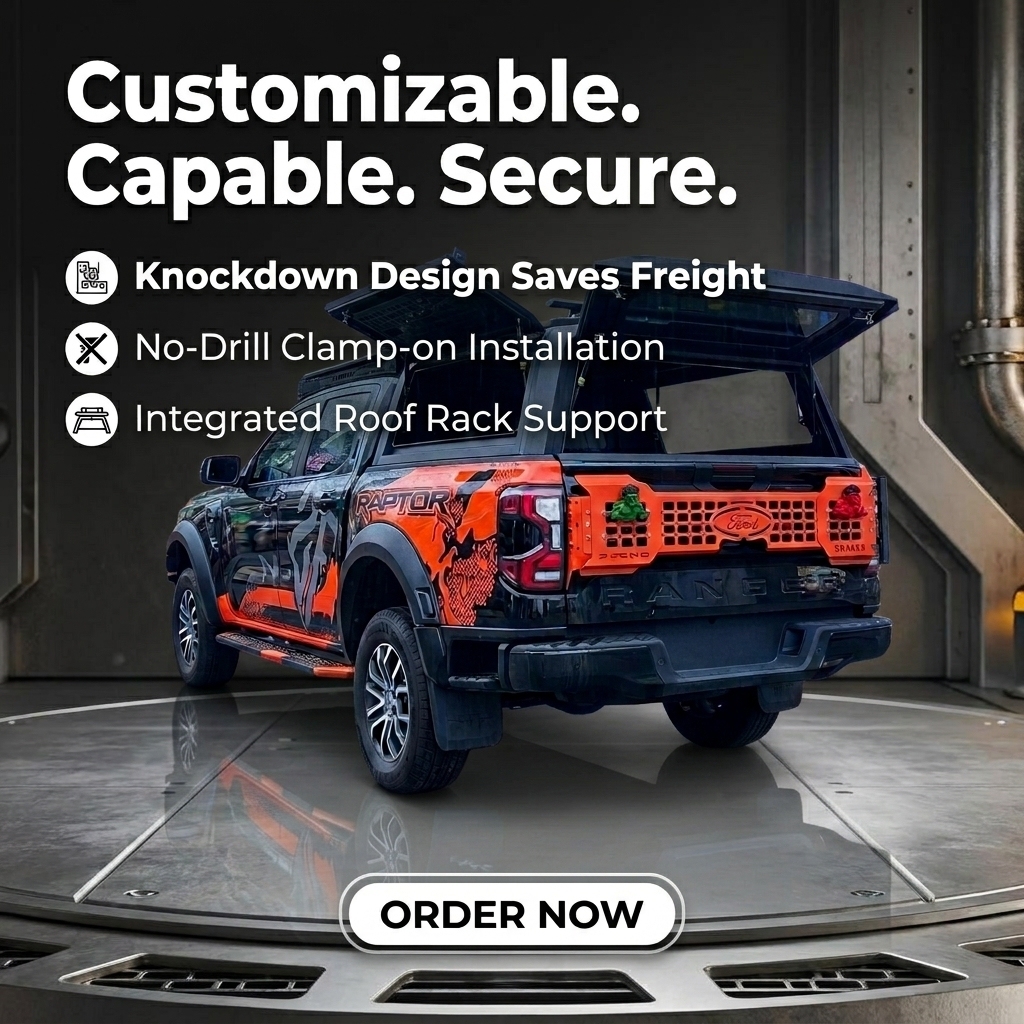 Aluminum Modular Next-Gen Truck Canopy | Ford Ranger