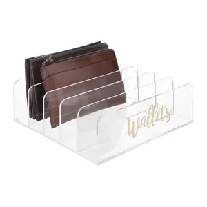 Acrylic 4-Section Purse Storage Organizer