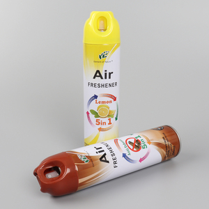 Empty <strong>Air</strong> Freshener Metal Tin <strong>Spray</strong> Aerosol <strong>Can</strong> with Nozzles and Caps - Product Image 3