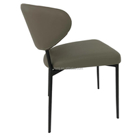 Chaise en forme d'oeuf pour Restaurant, siège de Restaurant authentique, Structure métallique, en cuir, salle à manger