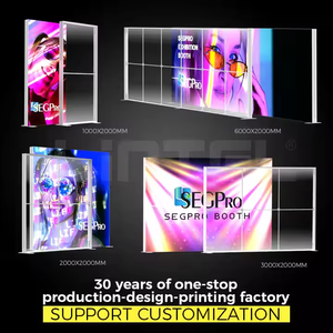 JC سعر المصنع مخصصة محمولة سهلة التركيب 3x2 3x3 5x5 3x4 6x6 8x8 كشك عرض الحائط - Product Image 3