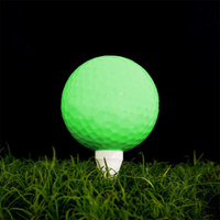 Balles de golf d'entraînement LED en Surlyn, fourniture directe usine - Luminescence nocturne dans l'obscurité, couleur et logo personnalisables, durables, 40-50 heures de durée de lueur