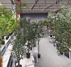 Xuyên biên giới thương mại nhựa nhân tạo Cây Ô Liu chậu cây tháo rời thân thiện với môi cao mô phỏng lá - Product Image 6