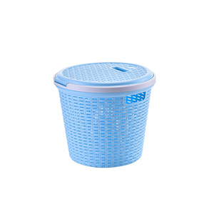 Plastic Storage Laundry Basket Laundry Storage Organization With Lid