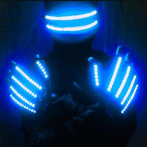 Guantes LED DAMAI con Luz Intermitente, Guantes Luminosos Negros Mágicos para Fiestas, Artículos de Fiesta, Halloween - Product Image 4