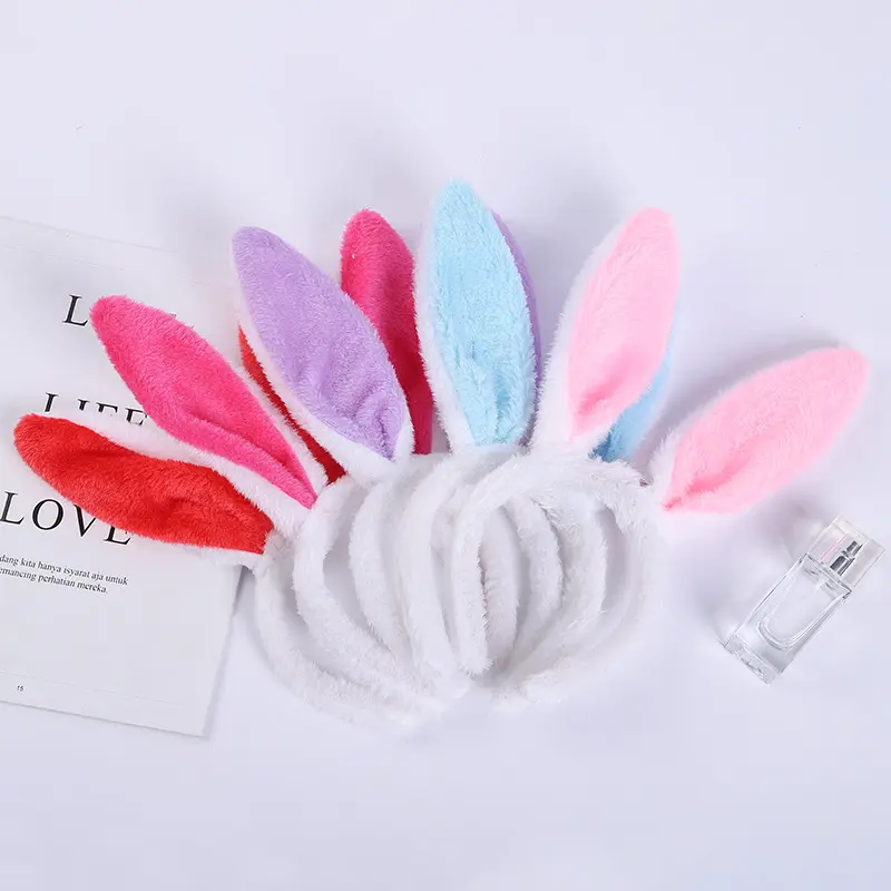 Dễ Thương Phục Sinh Thỏ Tai Headband Sang Trọng Bunny Cosplay Trang Phục Sequin Hairband Cho Trẻ Em Và Người Lớn