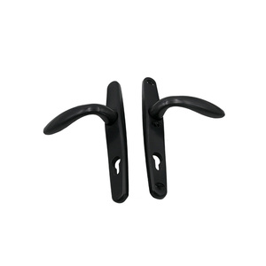 Poignée de <span class=keywords><strong>porte</strong></span> extérieure silencieuse en aluminium anodisé mat imperméable <span class=keywords><strong>pour</strong></span> chambre à coucher, 85 mm, noire, minimaliste, avec serrure, <span class=keywords><strong>pour</strong></span> <span class=keywords><strong>porte</strong></span> intérieure en <span class=keywords><strong>PVC</strong></span> - Product Image 4