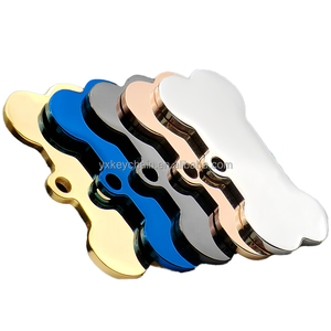 批发定制不锈钢宠物悬挂配件激光切割新年国庆空白标签电镀金属标签铸造 - Product Image 2