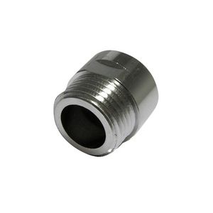 Conector Reductor de Latón Cromado de 1/2 Pulgada con Limitador de Flujo para Aireadores - Product Image 1