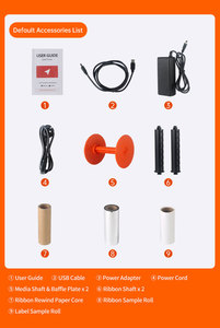 Imprimante d'étiquettes à transfert thermique de qualité industrielle pour vêtements, satin, étiquettes d'entretien, imprimante d'étiquettes textiles, machine à étiquettes pour vêtements - Product Image 5