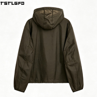 Veste imperméable et coupe-vent en tissu technique OEM/ODM, style Gorpcore, avec capuche, vente en gros