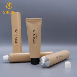 15ml 25ml 50ml 80ml 100ml Aluminium-Creme tuben für Kosmetika mit Schwanz clip Kunden spezifische Hand creme verpackung Metall tube