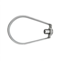 High Quality Junjiu Metric SS304 SS316 Stainless Steel Zinc Plated Heavy Duty Adjustable Swivel Pear Shaped 130mm Pipe Clamp