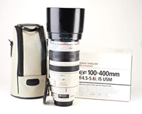 Objectif zoom professionnel HFT EF 100-400mm F/4.5L IS USM pour appareil photo numérique plein format, filtre 77mm, super téléobjectif en silicone, vente en gros