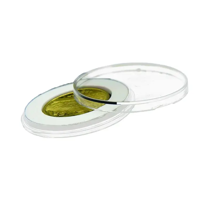 46mm plastic transparent capsule coin storage box donation adjust the coin box in the storage box