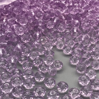 2300 pièces 6X8mm lampe en plastique prisme lustre perles bricolage acrylique roue perles en plastique gemme perles pour la fabrication de bijoux accès à la lumière