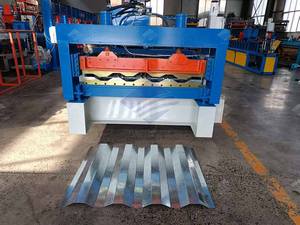 Galvanized Steel Double Truss <b>Q</b> Decking Sheet Making Panel Hi-<b>Bond</b> 55 Roof Metal Composite Roll Forming Machine Motor Gear - Product Image 2