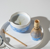 Bol à matcha en céramique japonaise, bol à matcha traditionnel avec bec verseur, thé vert, accessoires de cérémonie traditionnels