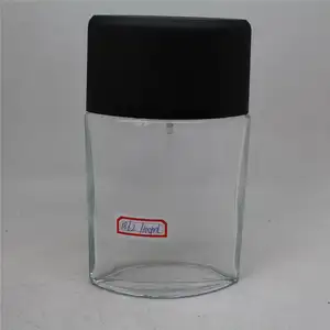 Factory cheap price normal model 100ml empty transparent glass perfume bottle with plastic cap