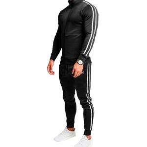Chándales Deportivos de Alta Calidad, Personalizados, con Cierre, de Poliéster y Algodón, Casuales, para Entrenamiento, Gimnasio, para Hombre - Product Image 1