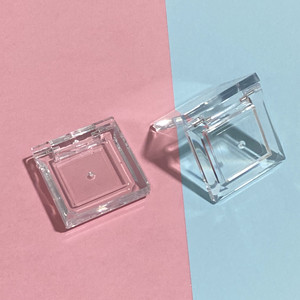 Acrylic Transparent Eyeshadow Palette 4 Color Square Cosmetic Packaging Highlight <b>Box</b> For Makeup Storage - Product Image 1