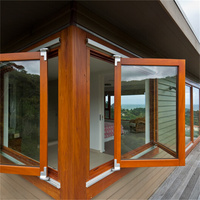NFRC AS2047 CE Aluminium-Fenster und -Türen mit Thermischer Trennung Vertikale Schiebefenster Modernes Design Schalldicht Edelstahl-Fliegengitter Schlafzimmer