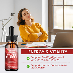 Gotas de Vitamina <span class=keywords><strong>B1</strong></span>+<span class=keywords><strong>b6</strong></span>+<span class=keywords><strong>b12</strong></span> Liposomal Ausreson OEM, Favorecen una Digestión Saludable, Gotas de Vitamina <span class=keywords><strong>B1</strong></span>+<span class=keywords><strong>b6</strong></span>+<span class=keywords><strong>b12</strong></span> Liposomal - Product Image 2