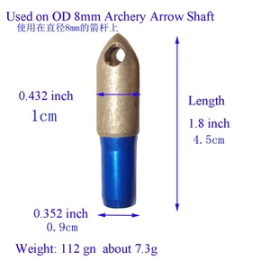 Arrowhead Copper 8mm Shooting Target Use Blue And Brass Finish - Product Image 5