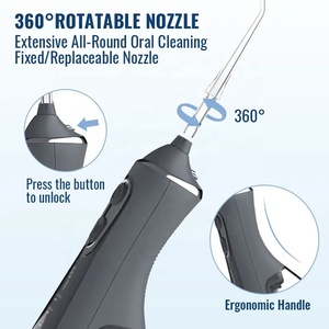 USB Type C OEM Personnalisé IPX7 Portable Flossing <span class=keywords><strong>Jet</strong></span> Pick Irrigateur Oral Sans Fil <span class=keywords><strong>Dentaire</strong></span> Hydropulseur 2023 Nouveau 5 Modes 140psi 300ml - Product Image 5