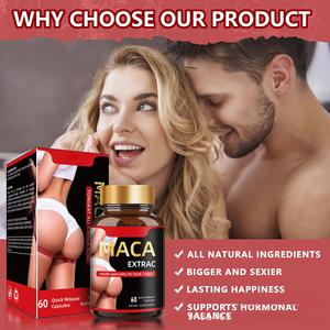 Gomitas de Maca MK - Apoya el Equilibrio Hormonal y Aumenta la Energí<span class=keywords><strong>a</strong></span>, Mejora los Glúteos y Caderas, 60 Cápsulas/Botella, Certificado GMP, OEM Disponible - Product Image 3