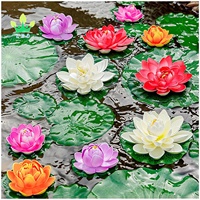 Mousse flottante artificielle ornementale fleur de lotus nénuphar décoration réaliste pour la maison remise des diplômes fête des mères nouvel an