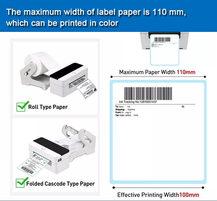 4x6 shipping label printer barcode thermal impresora postal label printer sticker printing machine TL1081