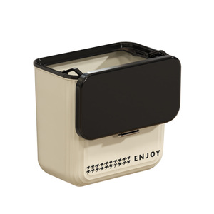 Enjoy Wall Mounted Toilet Trash Can 12L Lidded Rectangular Indoor Waste <b>Bin</b> - Product Image 2