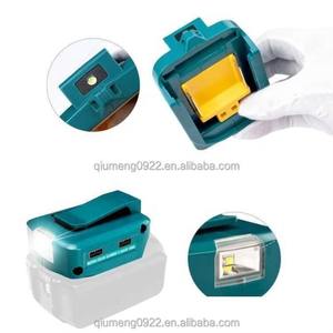 Para <span class=keywords><strong>Makita</strong></span> <span class=keywords><strong>ADP05</strong></span> 14,4 V/18V Lion batería Puerto convertidor USB Dual con foco de luz LED linterna al aire libre para baterías <span class=keywords><strong>Makita</strong></span> - Product Image 3