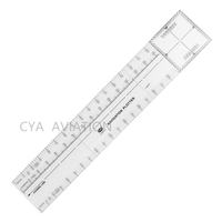 Traceur de navigation pliable en plastique, règle d'étudiant de pilote pliable au format de poche, CNP-3