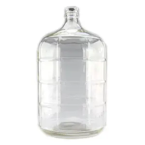 Garrafas de água transparentes, 1 galão 3 galão em 5 galões tamanho grande pote de vidro garrafas de água