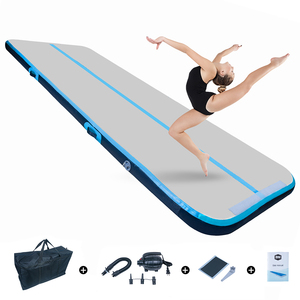 Colchonetas Para Gimnasia Gymastics <span class=keywords><strong>Airtrack</strong></span> <span class=keywords><strong>5</strong></span> 10 6m Ronde Air Piste Gymnastique Formation D'atterrissage Tumbling 4 Tapis Air Pistes - Product Image 2
