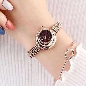 Orologio da Polso Vintage GUOU 8207 <span class=keywords><strong>per</strong></span> Ragazze, Movimento al Quarzo, Cinturino in Acciaio Inossidabile di Alta Qualità, Resistente all'Acqua, Bracciale Speciale - Product Image 4