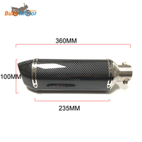 Silencieux d'échappement de moto universel haute performance OEM en acier inoxydable avec DB killer moto escape