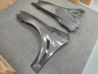 Guardabarros Delanteros de Fibra de Carbono para Mitsubishi Lancer (2008-2017) | Reemplazo de Aleta Delantera Estilo EVO X | Ajuste Tipo OEM
