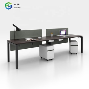 Stylish Office Table Metal Frame Work Station Double Computer <b>Desk</b> - Product Image 5