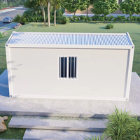 Maison conteneur préfabriquée à déploiement rapide, bureau de chantier modulaire, dortoir portable pour travailleurs, unité de logement isolée à panneaux sandwich
