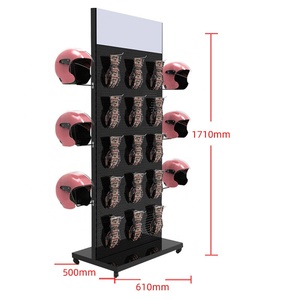 Tầng đứng Mũ đứng Mũ bảo hiểm Kệ hiển thị giá găng tay hiển thị giá xe máy Mũ bảo hiểm hiển thị đứng - Product Image 4