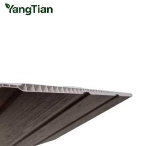 Panel <span class=keywords><strong>de</strong></span> Pared <span class=keywords><strong>de</strong></span> PVC Laminado Moderno <span class=keywords><strong>de</strong></span> Primera Calidad, con Ranuras, Efecto Madera Oscura, Impermeable, Ignífugo e Insonorizante, para <span class=keywords><strong>Decoración</strong></span> Interior <span class=keywords><strong>de</strong></span> Gimnasios Comerciales - Product Image 3
