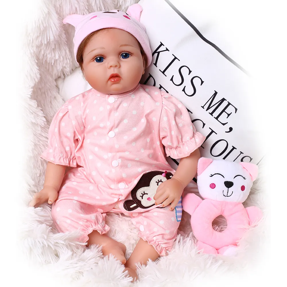 Lifereborn baby 22inches 55cm lifelike silicone real toys for girls cry baby reborn dolls
