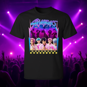 Camiseta Saja para niños, camiseta gráfica de algodón negra unisex para fanáticos, mercancía del grupo musical - Product Image 3