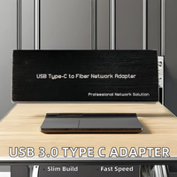 Mini USB 3.0 Type C vers Gigabit SFP RJ45 Adaptateur Ethernet Compatible Windows macOS Linux PC Portable Tablette Équipement à Fiber Optique