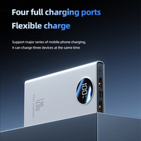 Batterie externe populaire portable haute capacité 20000 mAh avec charge ultra-rapide PD22.5W et affichage numérique 10000 mAh