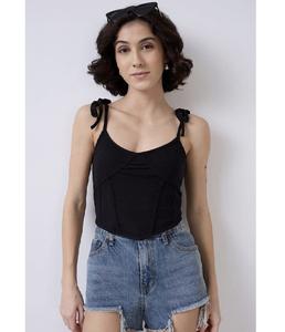 Lightweight Cotton Stretchable Short Tank <b>Top</b> for <b>Women</b> Soft Comfortable Fabric for Daily Wear Travel Outdoor Activities - Product Image 2