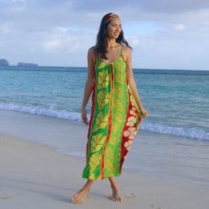 Nouvelle robe de plage ample pour femmes, imprimé floral tropical hawaïen, taille plus, design personnalisé, ensemble chemise hawaïenne - Product Image 6
